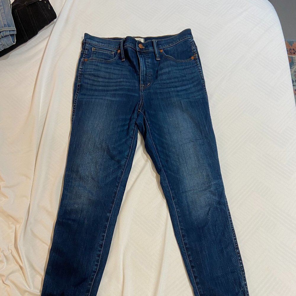 Madewell 10" High-Rise Skinny Jeans in Hayes Wash 30T